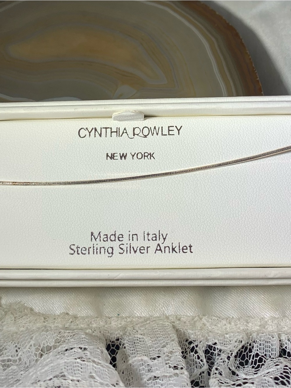 Cynthia Rowley Sterling Silver Anklet - Silver